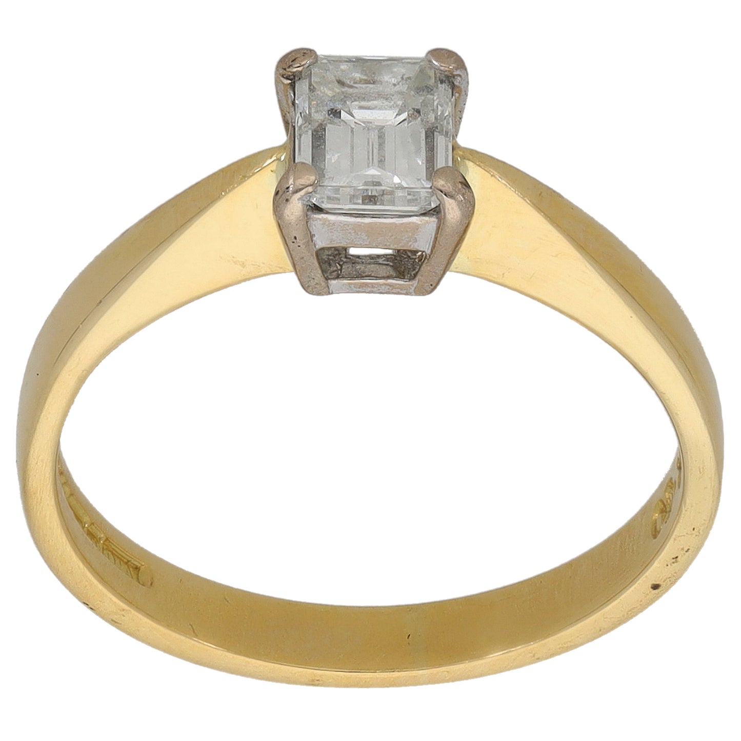 18ct Gold 0.50ct Diamond Solitaire Ring Size K