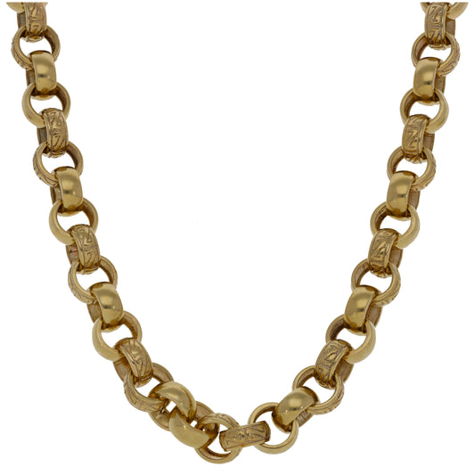 9ct Gold Belcher Chain 24"