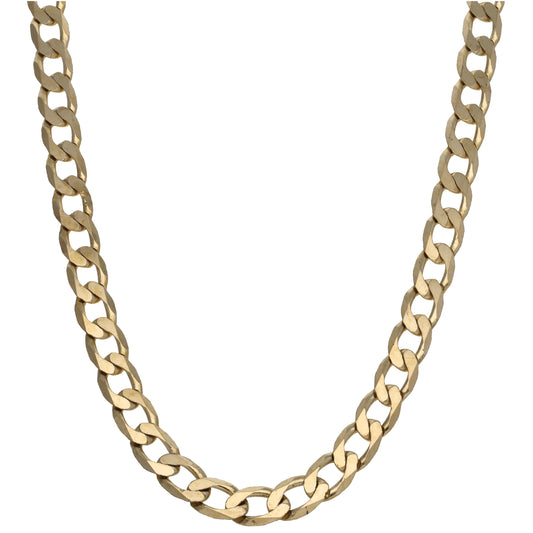 9ct Gold Curb Chain 20"
