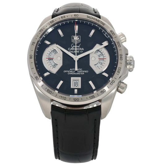 Tag Heuer Grand Carrera CAV511A 43mm Stainless Steel Watch