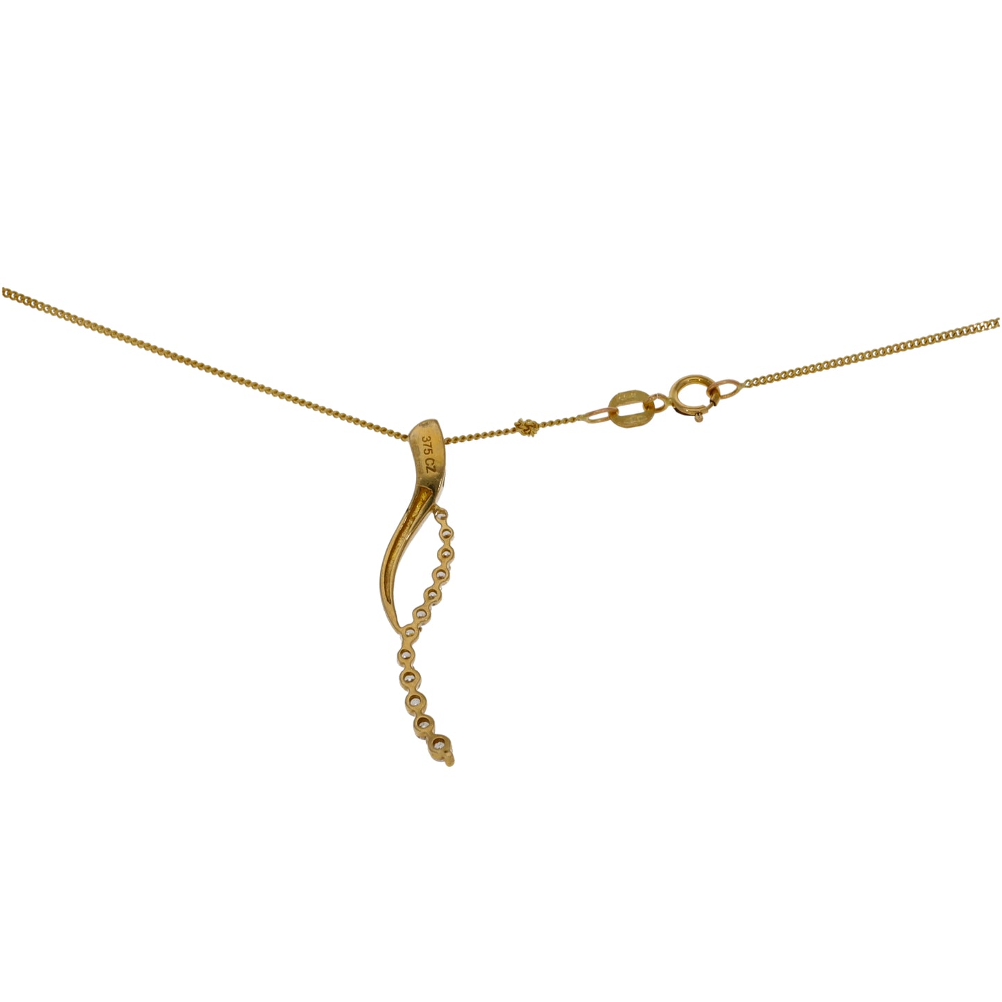 9ct Gold Cubic Zirconia Alternative Pendant