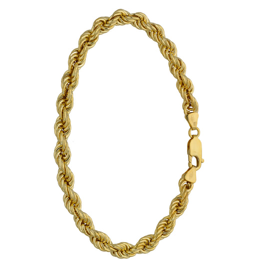 New 9ct Gold Rope Bracelet