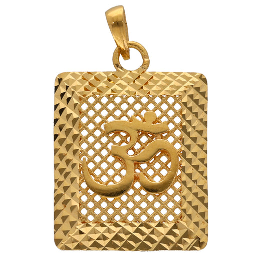 New 22ct Gold Ohm Pendant