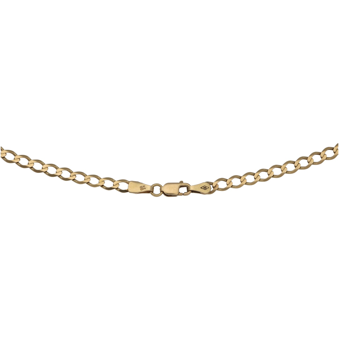 9ct Gold Curb Chain 20"