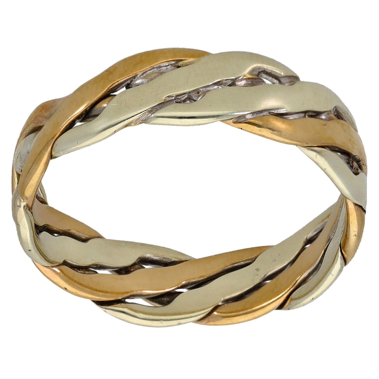9ct Bicolour Gold Alternative Ring Size V