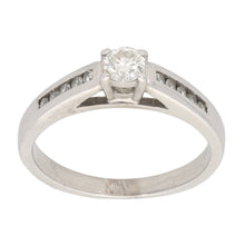 Load image into Gallery viewer, 18ct White Gold Diamond Cluster Ring Size M
