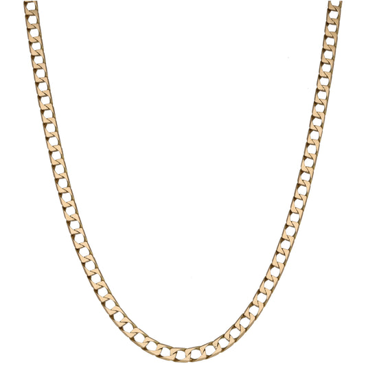9ct Gold Curb Chain 28"