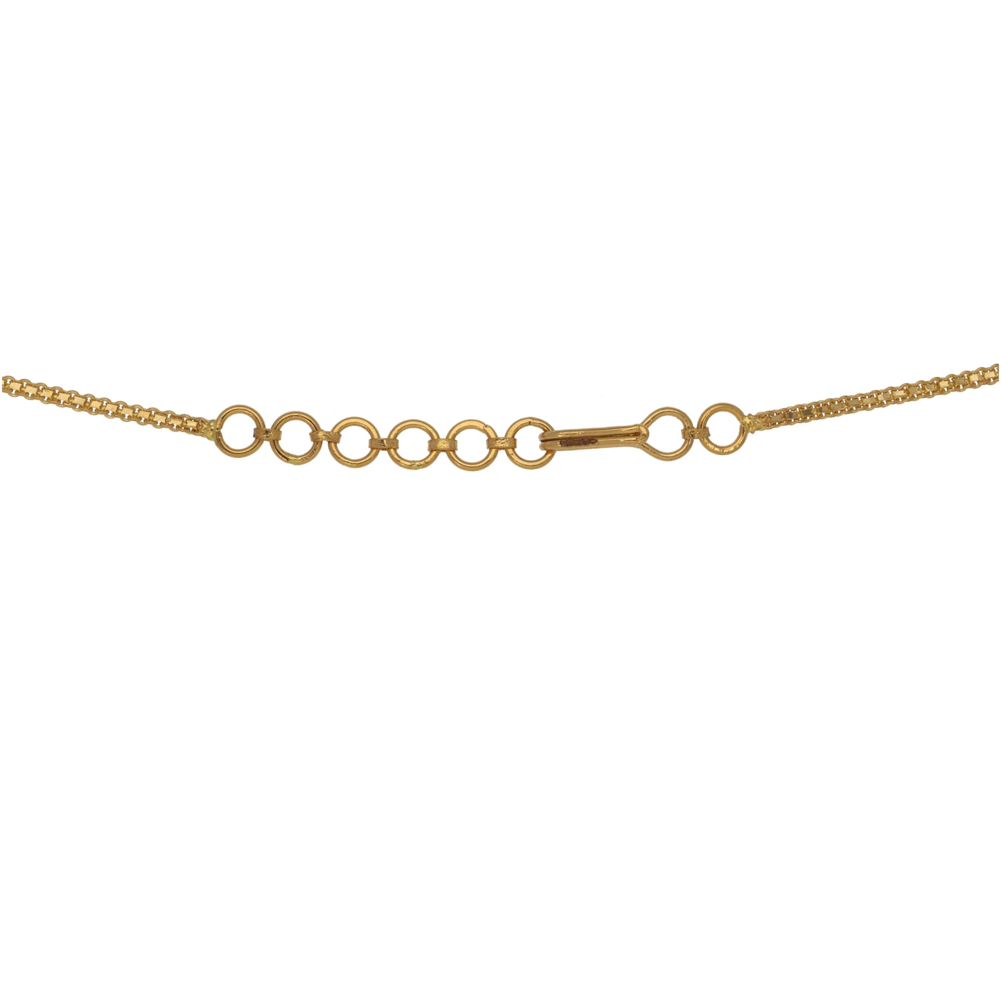 New 22ct Gold Bead Drop Necklace 18"