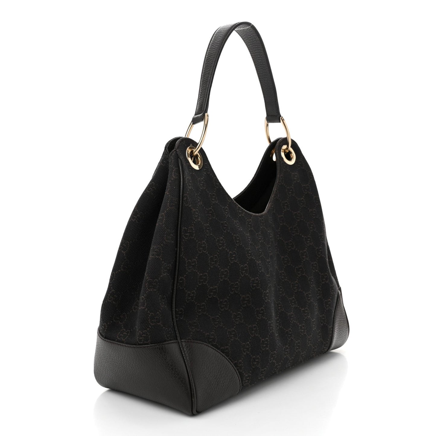 Gucci Colbert Hobo GG Canvas Bag - Black