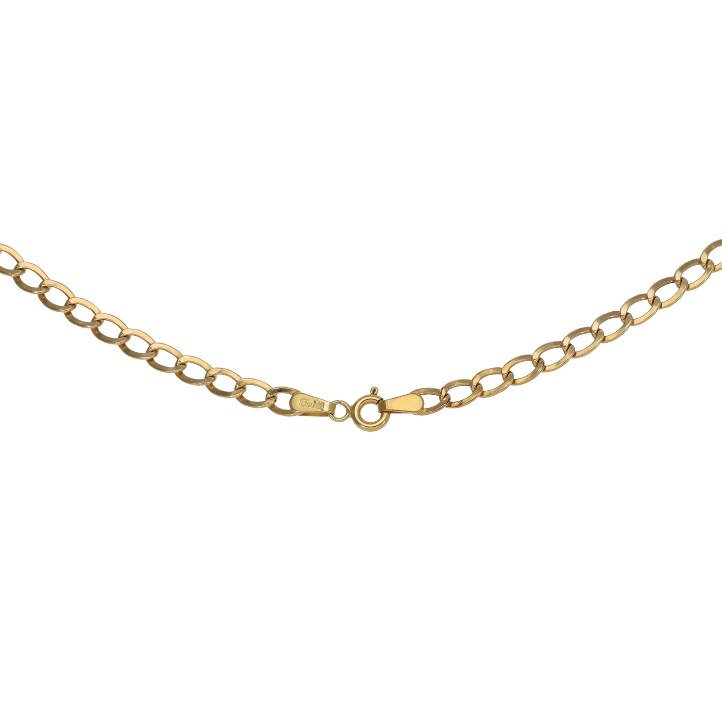 9ct Gold Curb Chain 22"