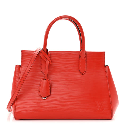 Louis Vuitton Marly BB Epi Patent Leather Bag - Coquelicot