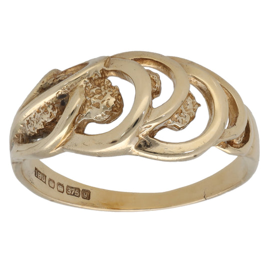 9ct Gold Dress/Cocktail Ring Size O