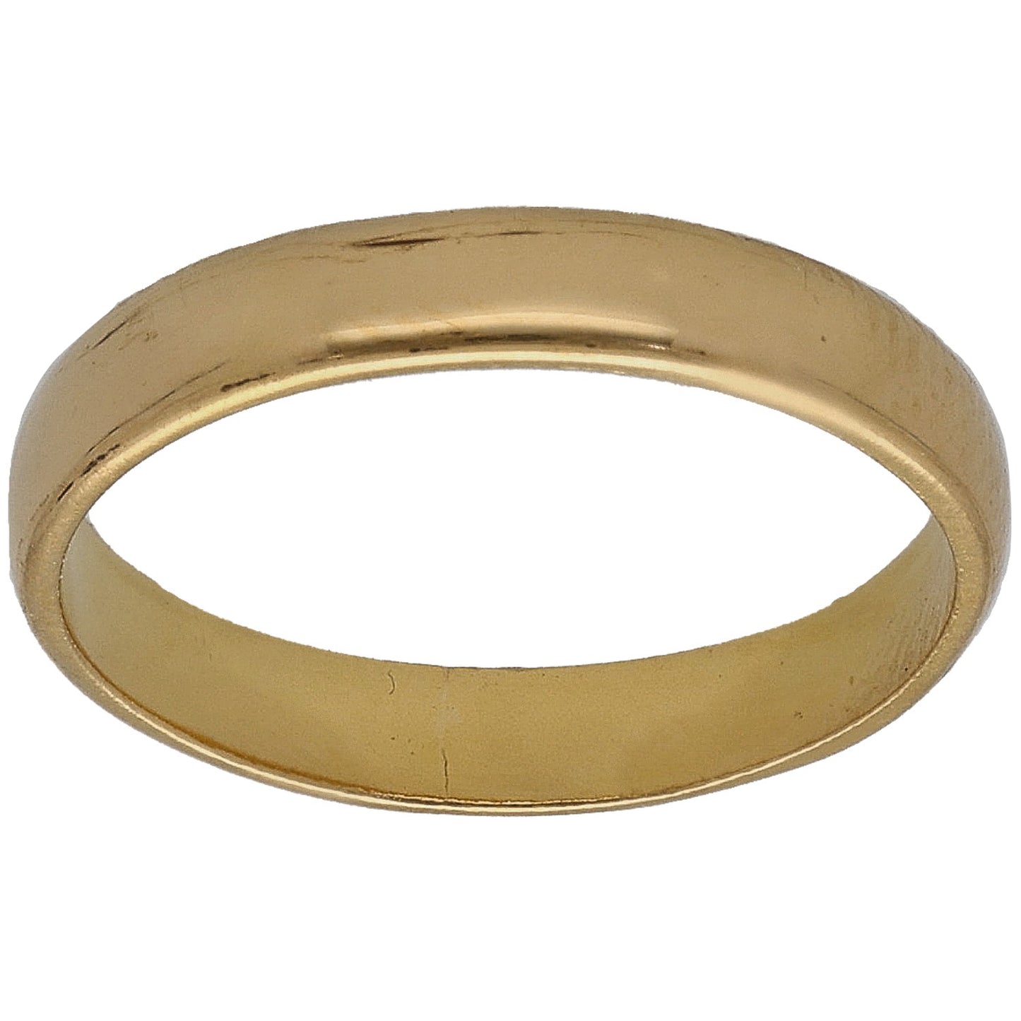 22ct Gold Plain Wedding Ring Size L