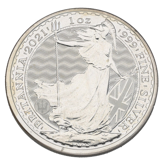 Fine Silver Queen Elizabeth II 1 OZ Britannia Coin 2021