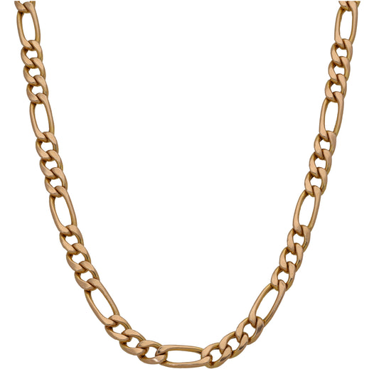 9ct Gold Figaro Chain 19"