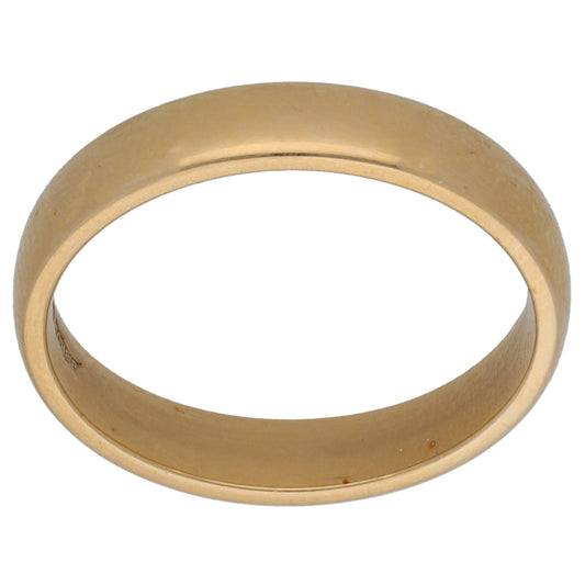 9ct Gold Plain Wedding Ring Size N