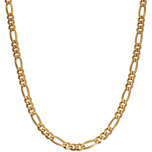 9ct Gold Figaro Chain 24"
