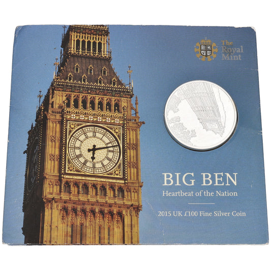Fine Silver Big Ben £100 Coin 2015