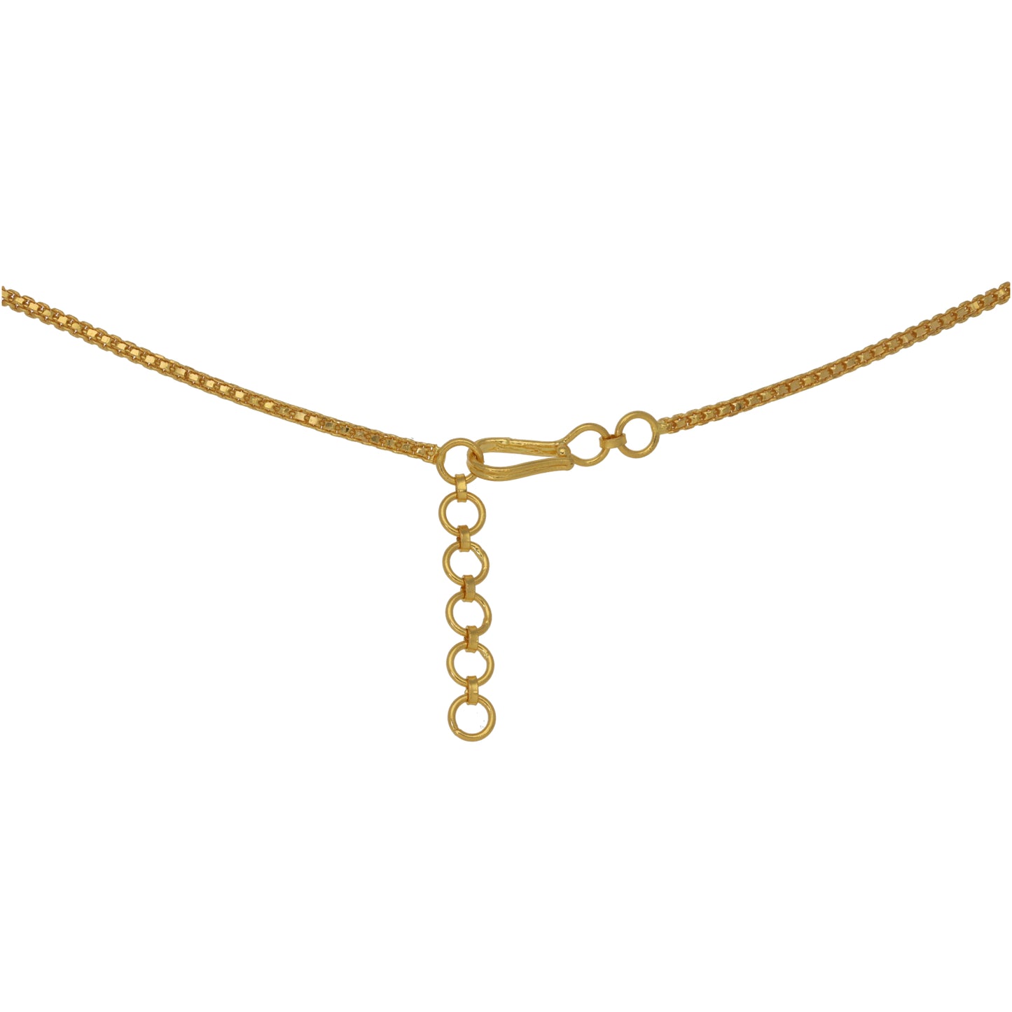 New 22ct Gold Fancy 3 Row Necklace 20"