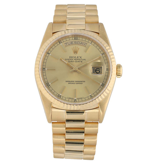 Rolex Day-Date 18238 36mm Gold Watch