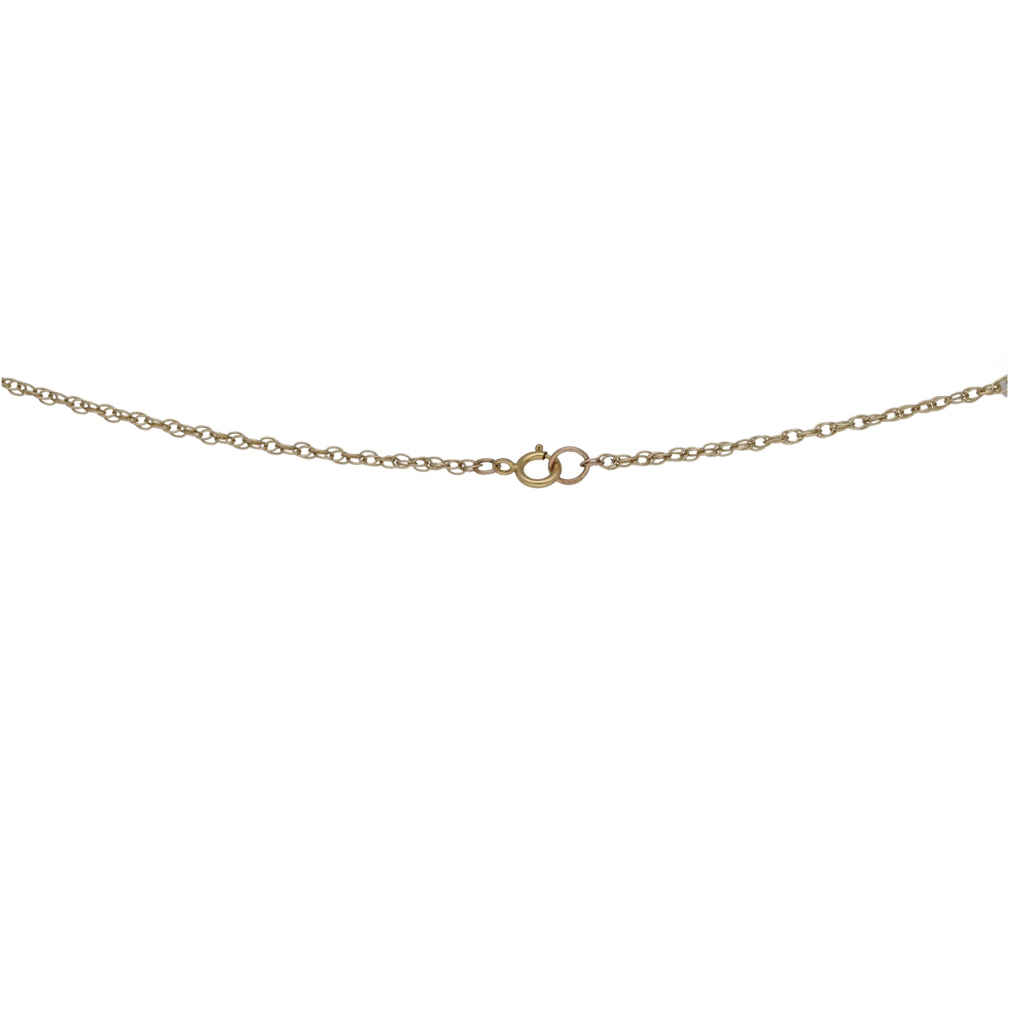 9ct Gold Patterned Locket Pendant With Chain