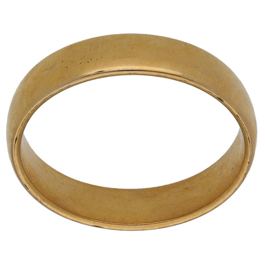 9ct Gold Plain Wedding Ring Size T