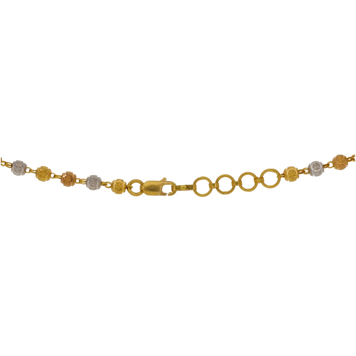22ct Bicolour Gold Fancy Necklace 24"