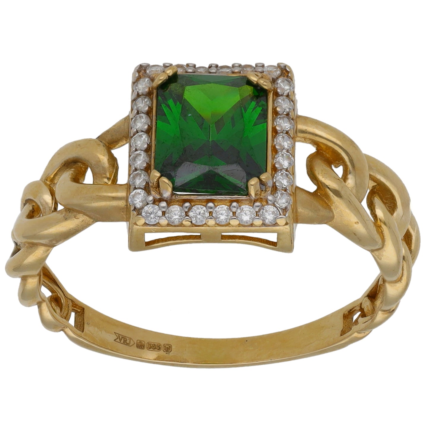 14ct Gold Imitation Dress/Cocktail Ring Size S