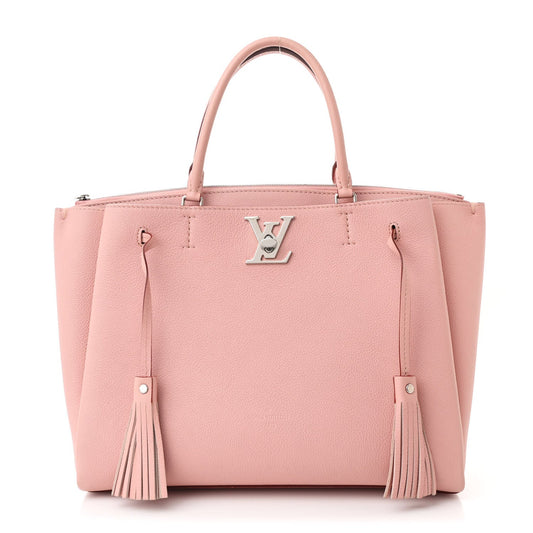 Louis Vuitton Lockmeto Calfskin Leather Bag - Rose Poudre
