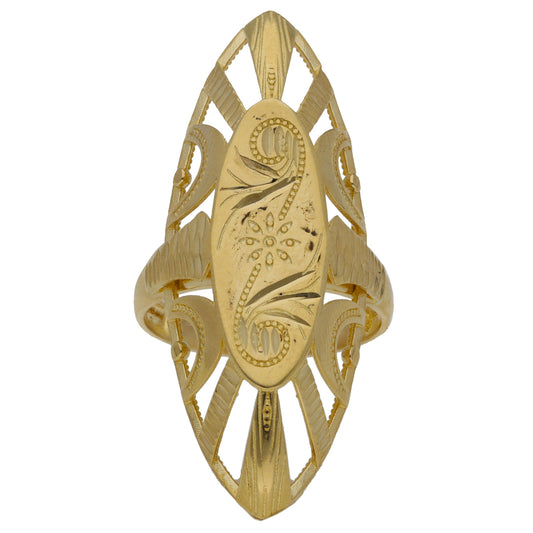 14ct Gold Alternative Ring Size M