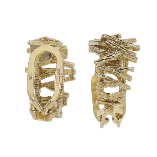 9ct Gold Clip On Earrings