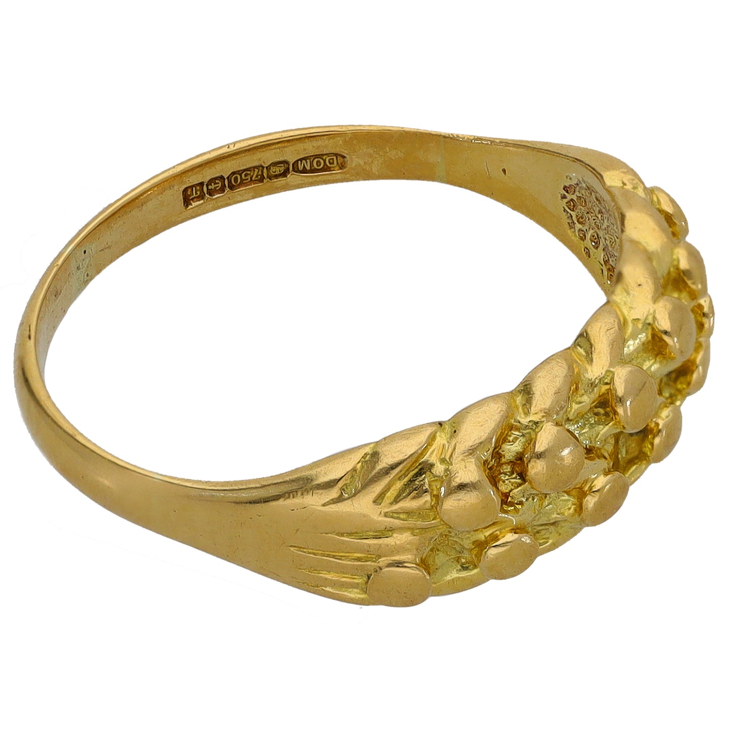 18ct Gold Keeper Ring Size O