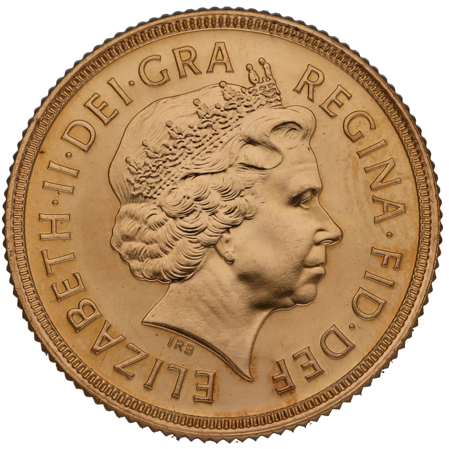 22ct Gold Queen Elizabeth II Full Sovereign Coin 2001