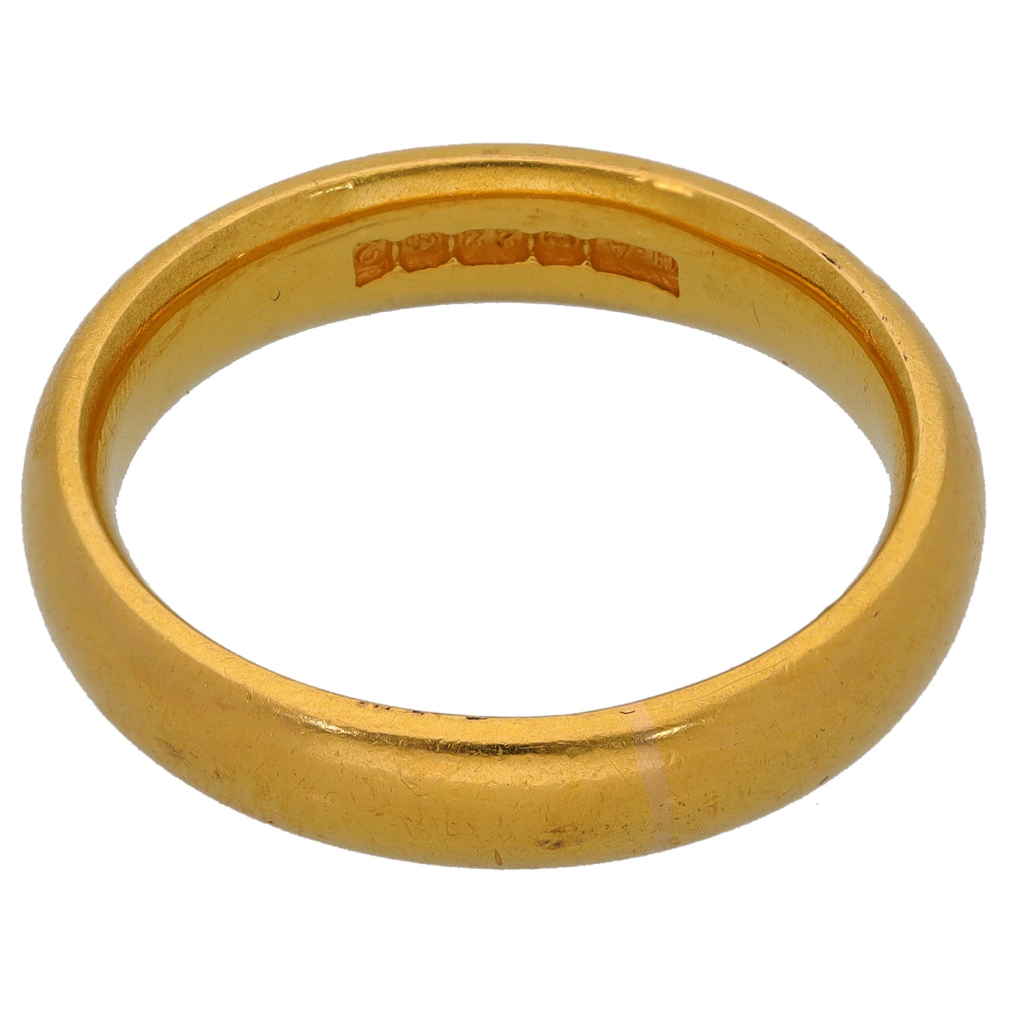 22ct Gold Plain Wedding Ring Size R