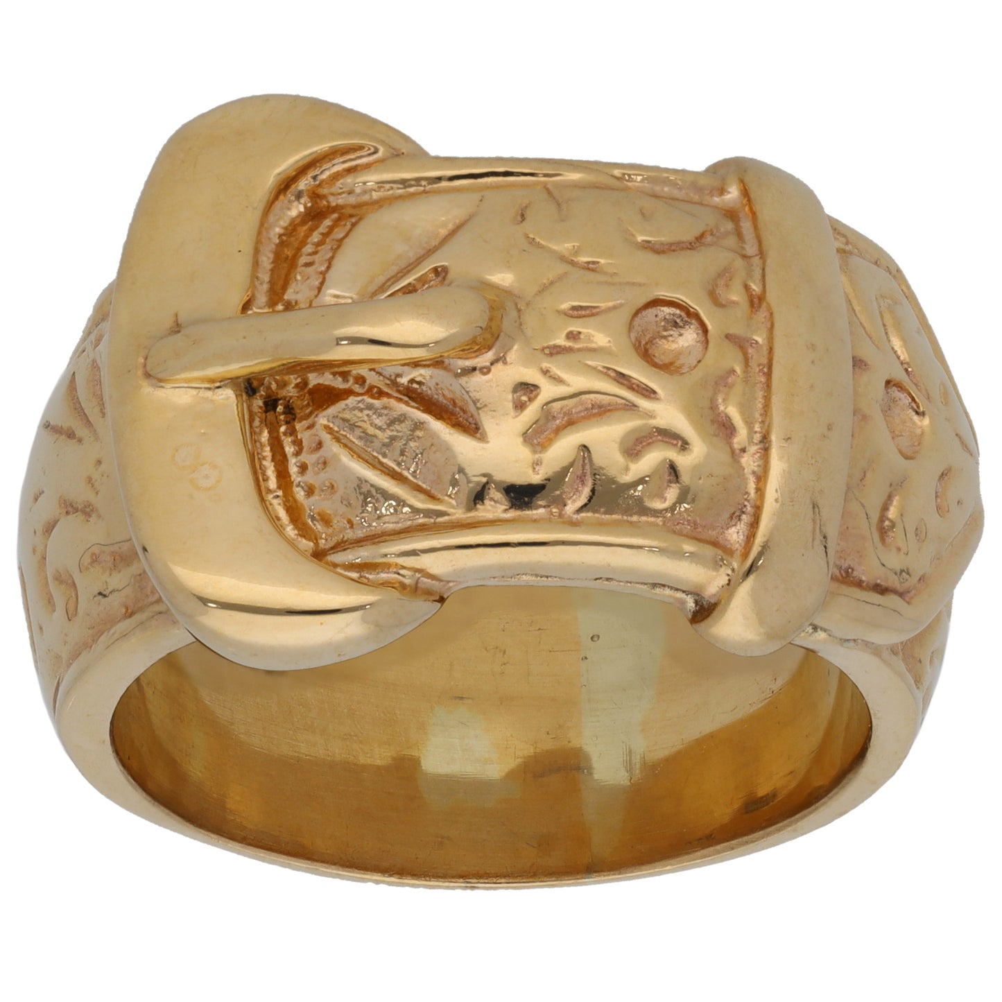 9ct Gold Buckle Ring Size Z