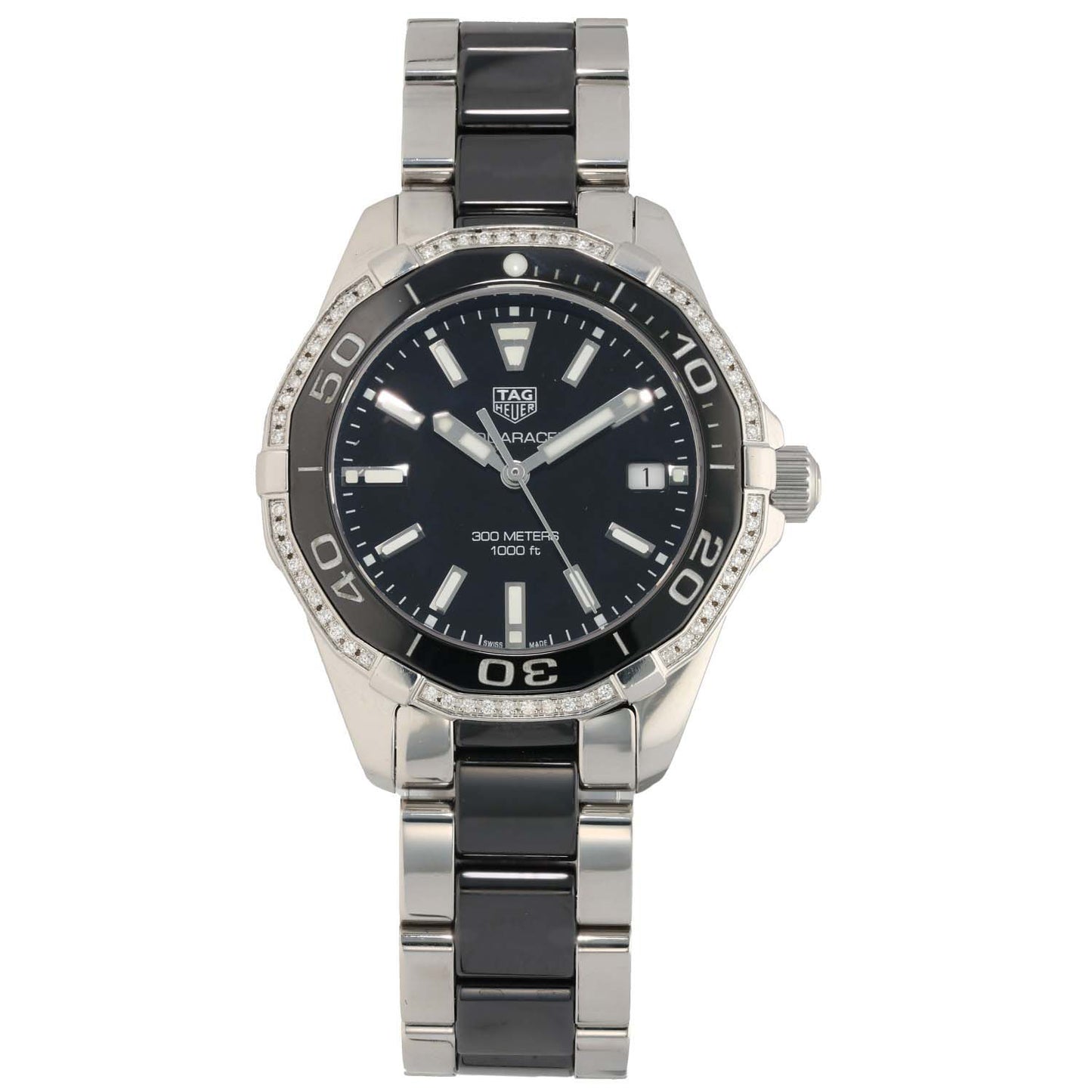 Tag Heuer Aquaracer WAY131G 35mm Stainless Steel Watch