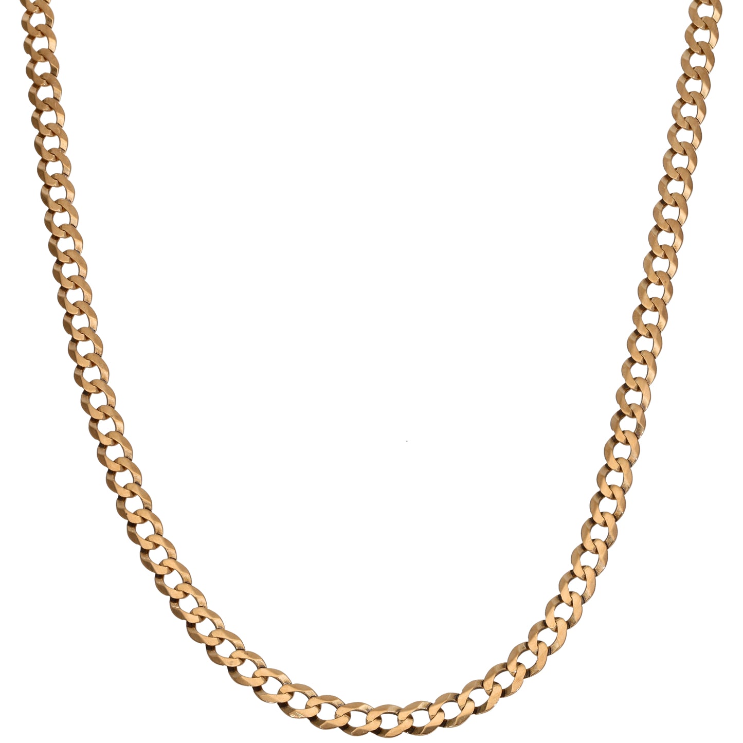 9ct Gold Curb Chain 18"