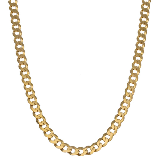 9ct Gold Curb Chain 20"