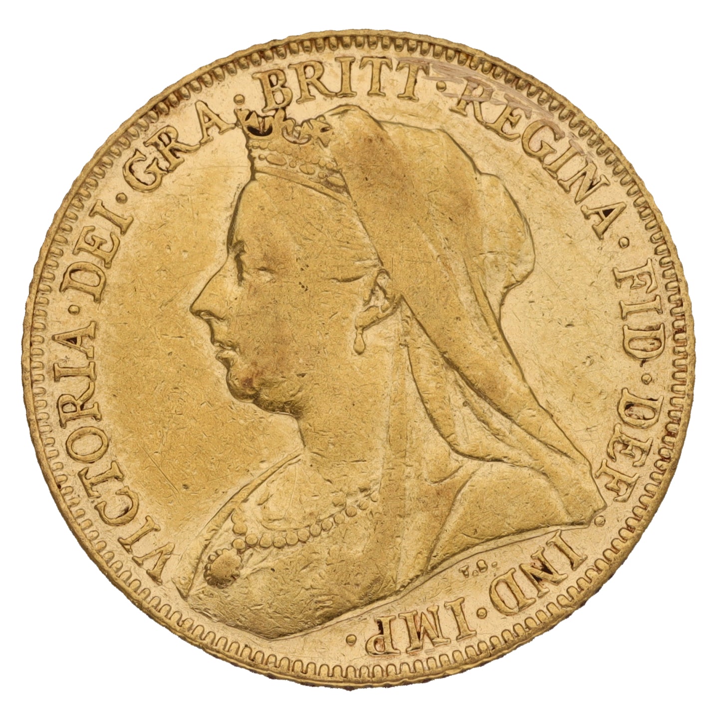 22ct Gold Queen Victoria Full Sovereign Coin 1901