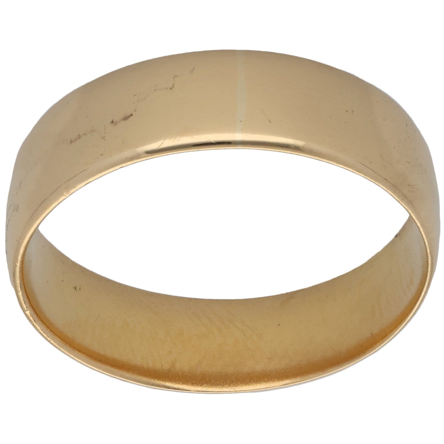 18ct Gold Plain Wedding Ring Size S