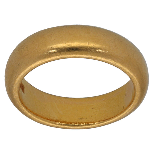 22ct Gold Plain Wedding Ring Size N