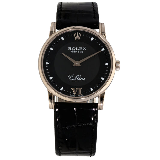 Rolex Cellini 5116 32mm White Gold Watch