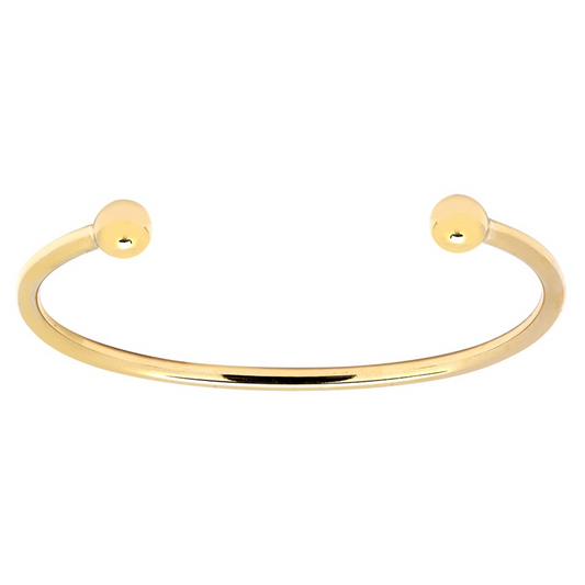 New 9ct Gold 4mm Solid Torque Bangle