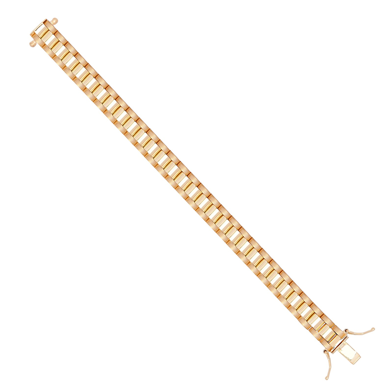 New 9ct Gold 8mm Brickwork Bracelet