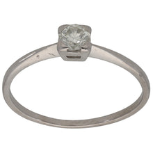 Load image into Gallery viewer, 18ct White Gold 0.25ct Diamond Solitaire Ring Size N
