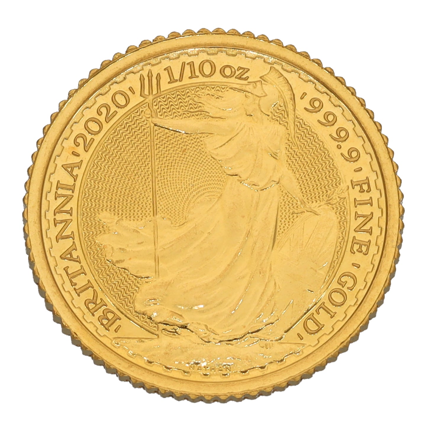 24ct Gold Queen Elizabeth II 1/10 OZ Britannia Coin 2020