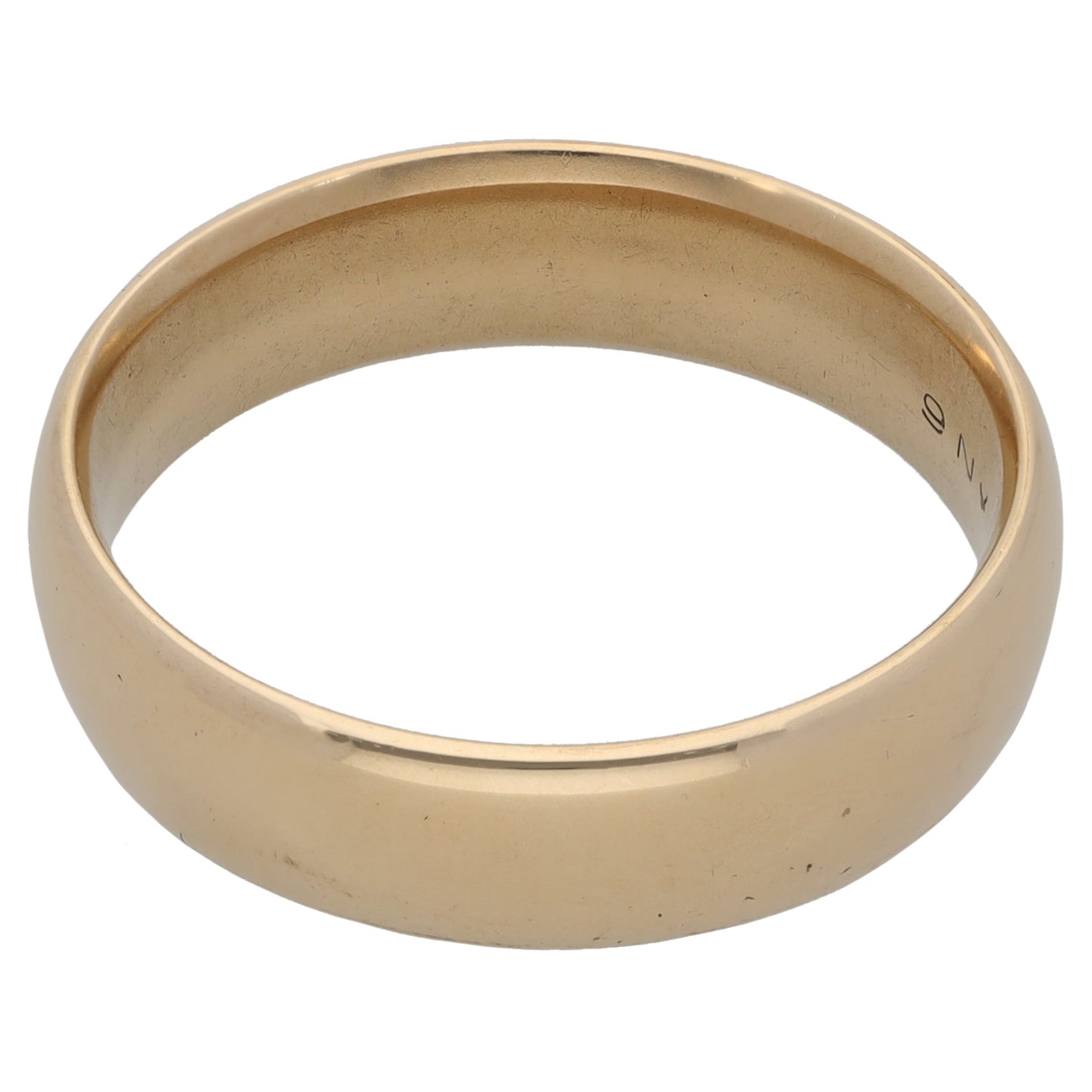 9ct Gold Plain Wedding Ring Size T