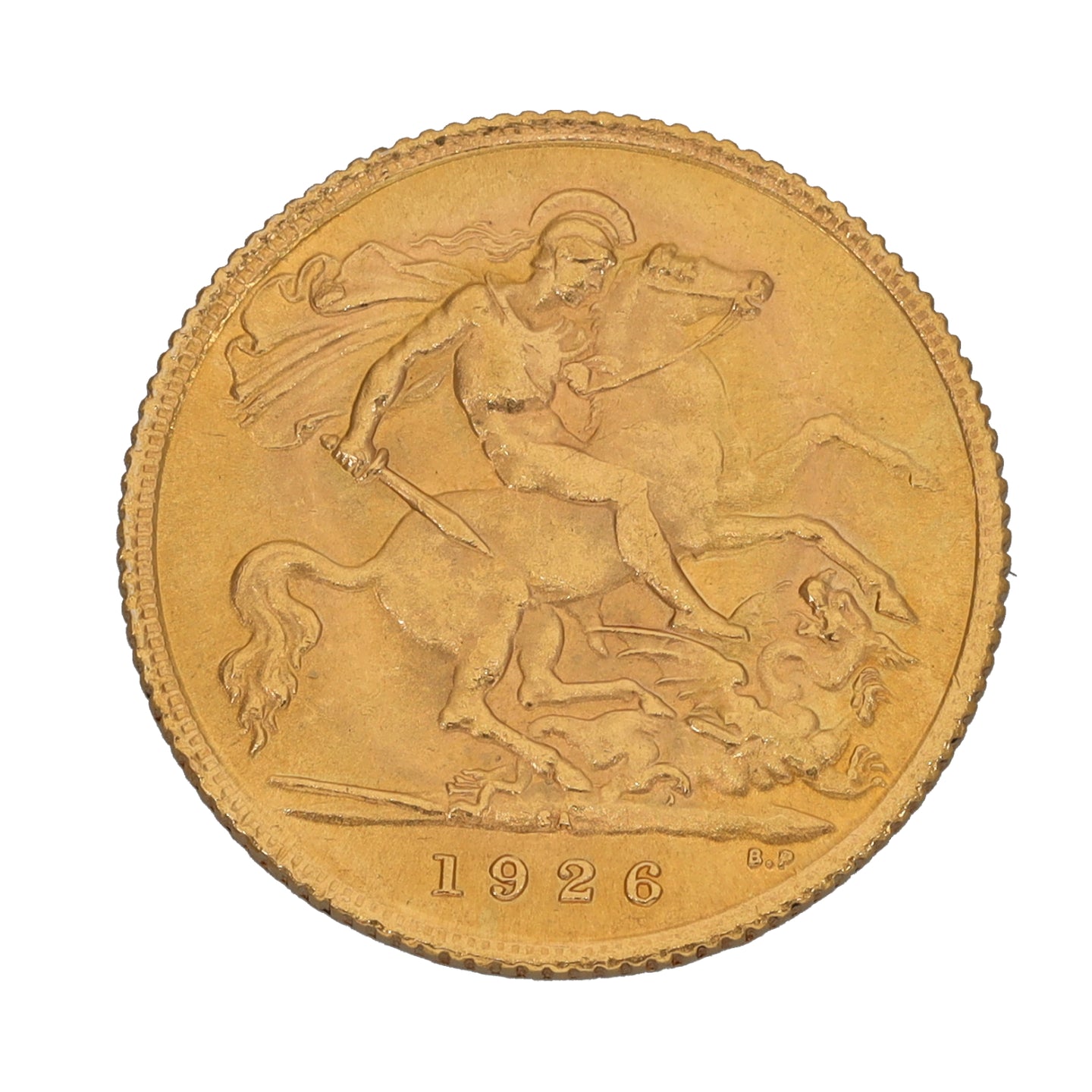 22ct Gold King George V Half Sovereign Coin 1926