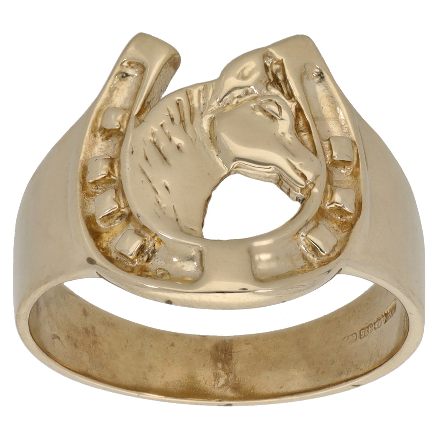 9ct Gold Horseshoe Ring Size V
