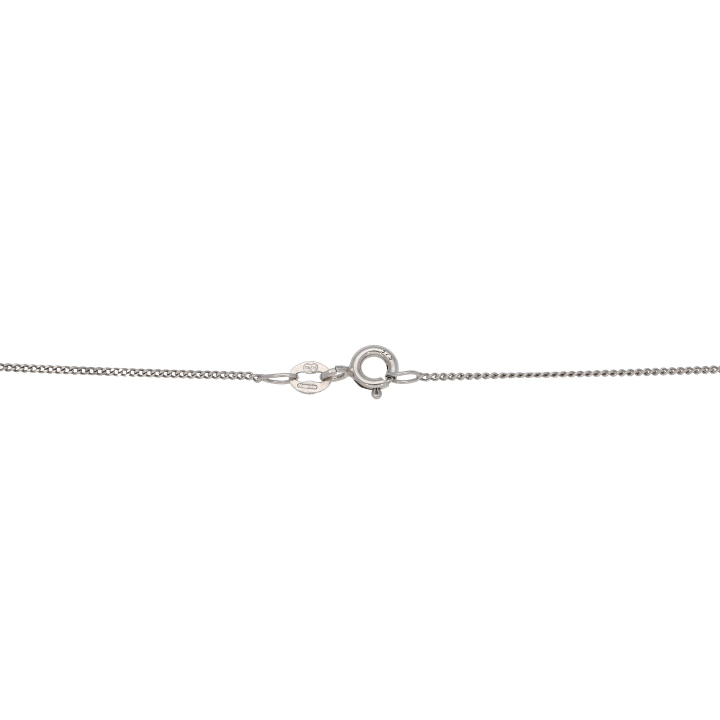 9ct White Gold 0.095ct Diamond Heart Pendant With Chain